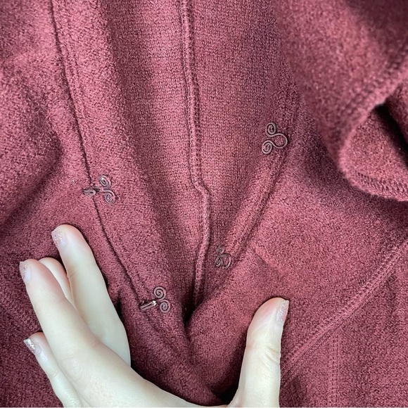 Magaschoni Burgundy Wool Blend Blazer Size Large - Picture 5 of 8